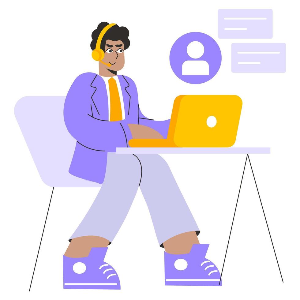 Businessman. Flat Illustration vector