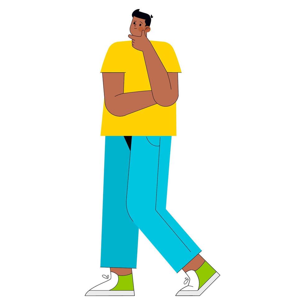 Young Businessman. Flat Illustration vector