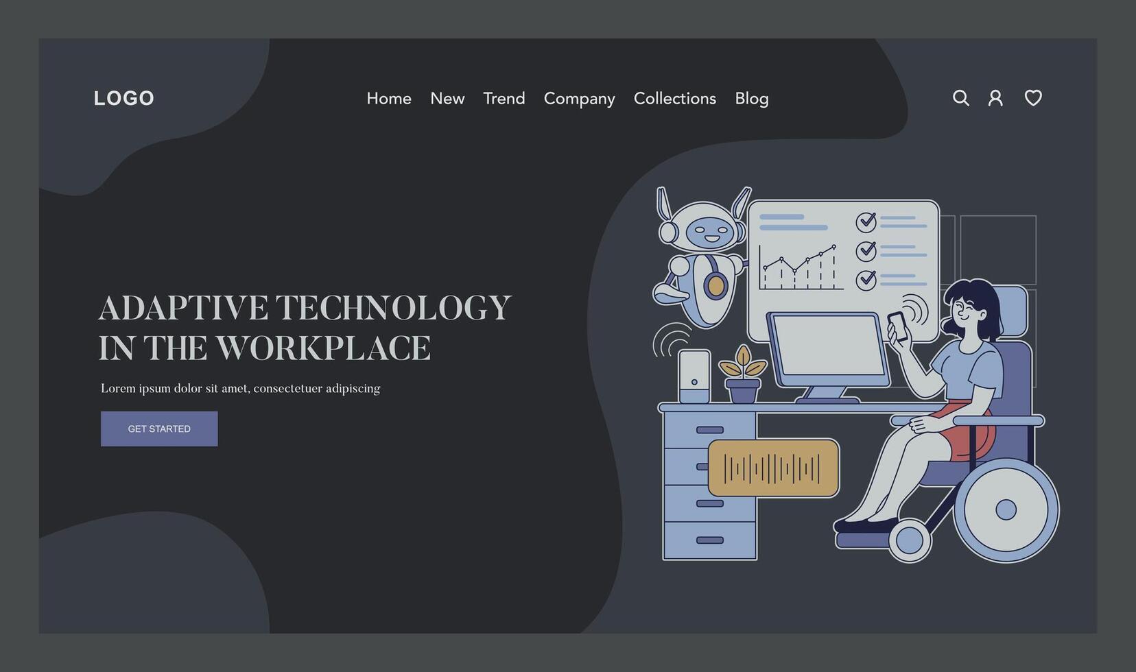 Inclusion In Media And Work. Flat Illustration vector