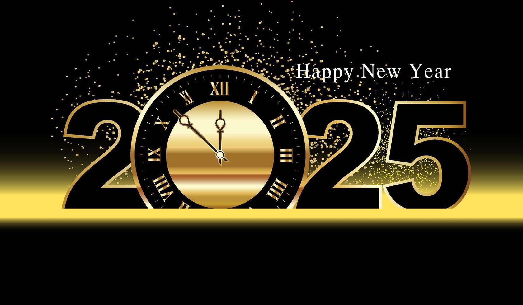 Premium 2025 Happy New Year design template vector