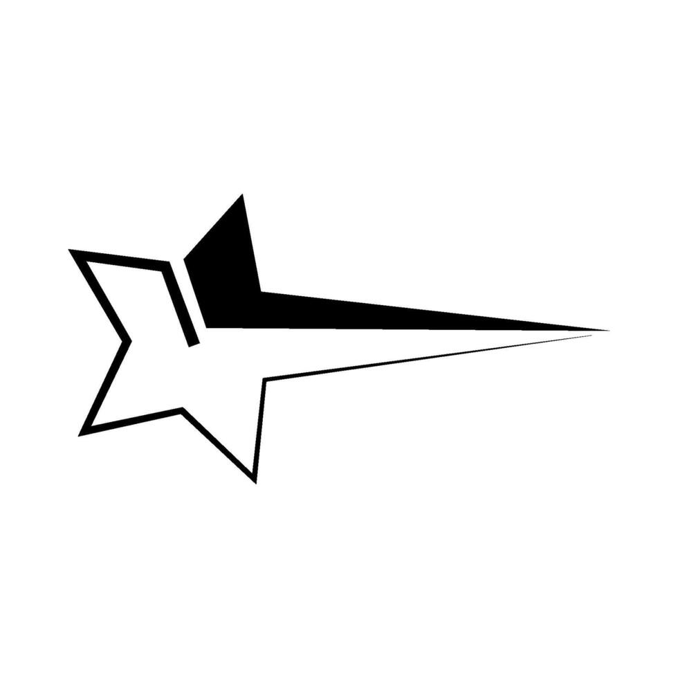 Stylized Minimalist Star Icon Design vector