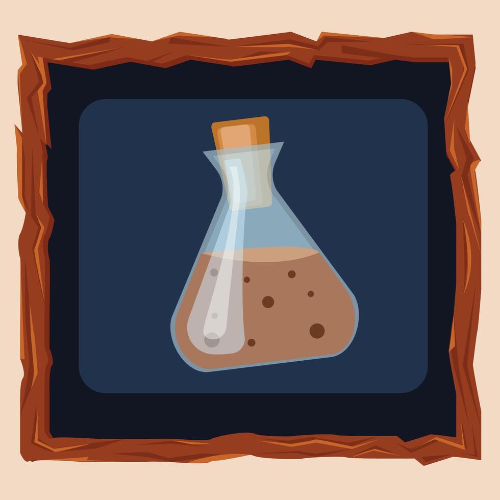 bottle of liquored vector