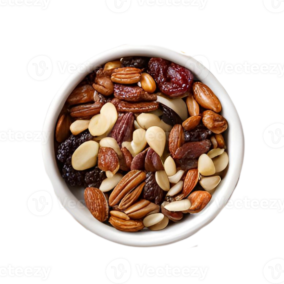 Rolled oats, and clusters of dried fruits make this granola irresistible png