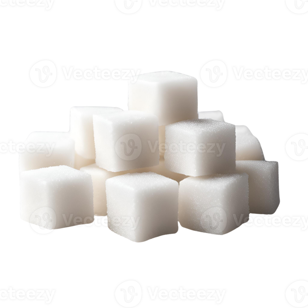 A pile of sugar cubes on a surface png