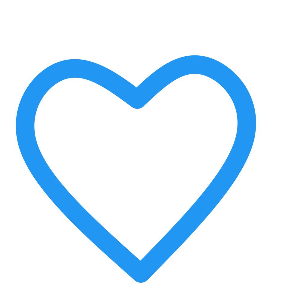 Blue love Doodle art illustrator png