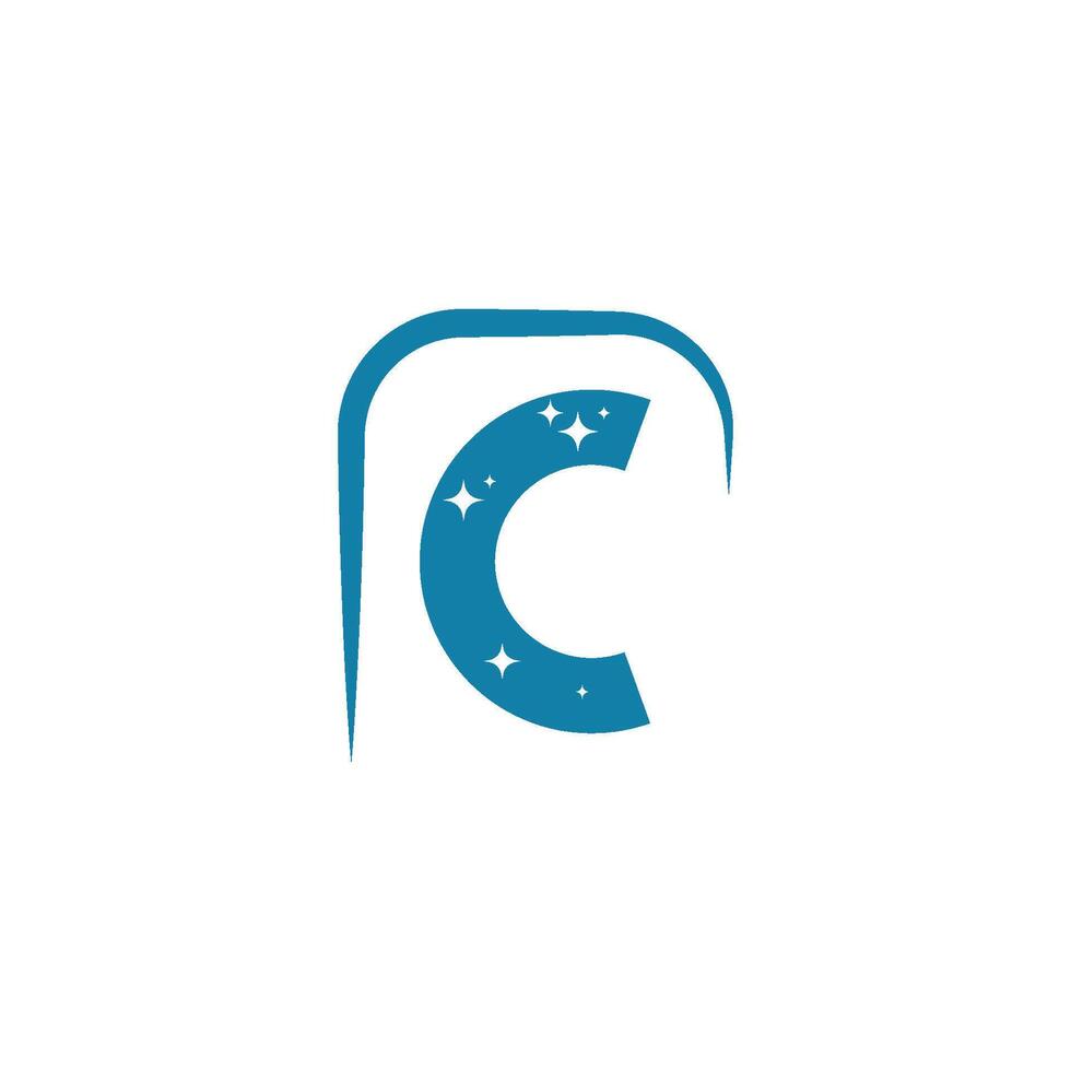 C Letter Logo Template icon vector