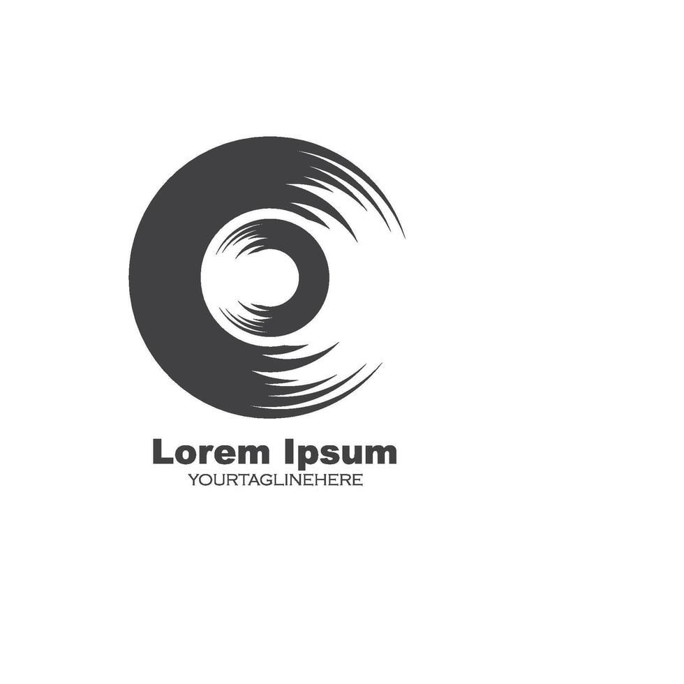 circle ring logo template vector