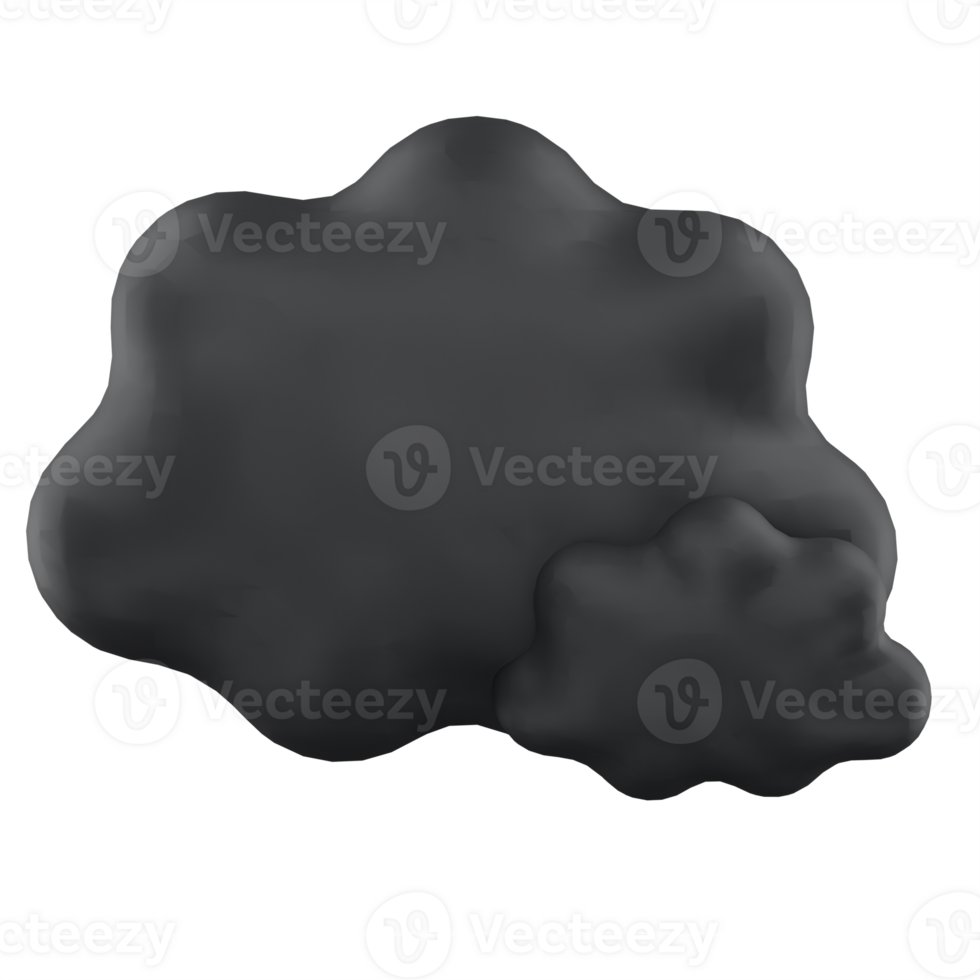 3d illustration cloudy midnight weather png