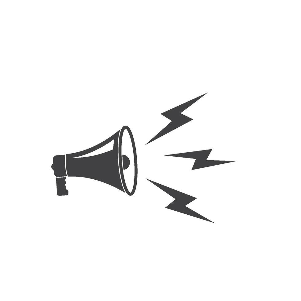 speaker,megaphone logo icon design vector