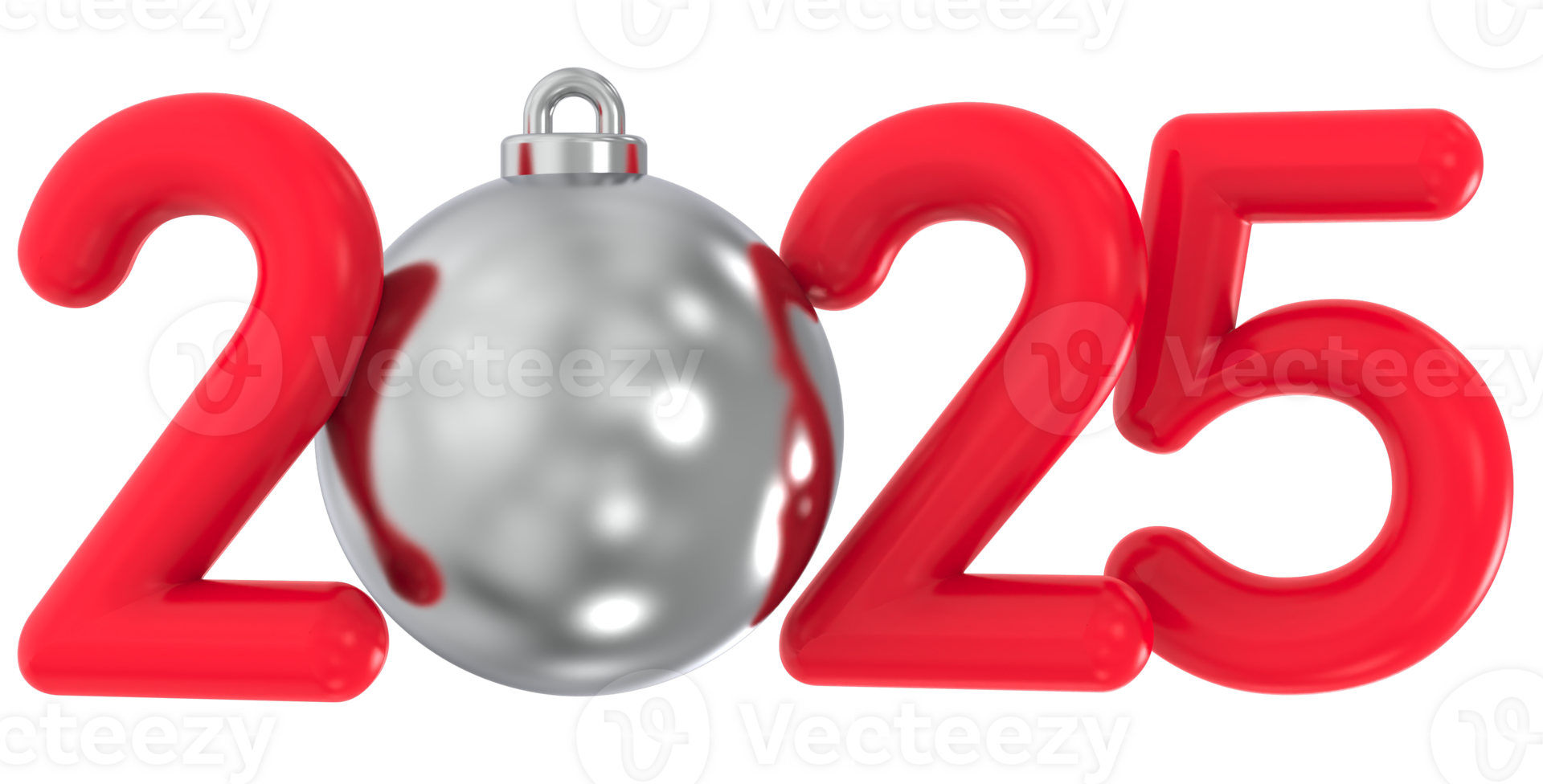 2025 Number 3D Render png