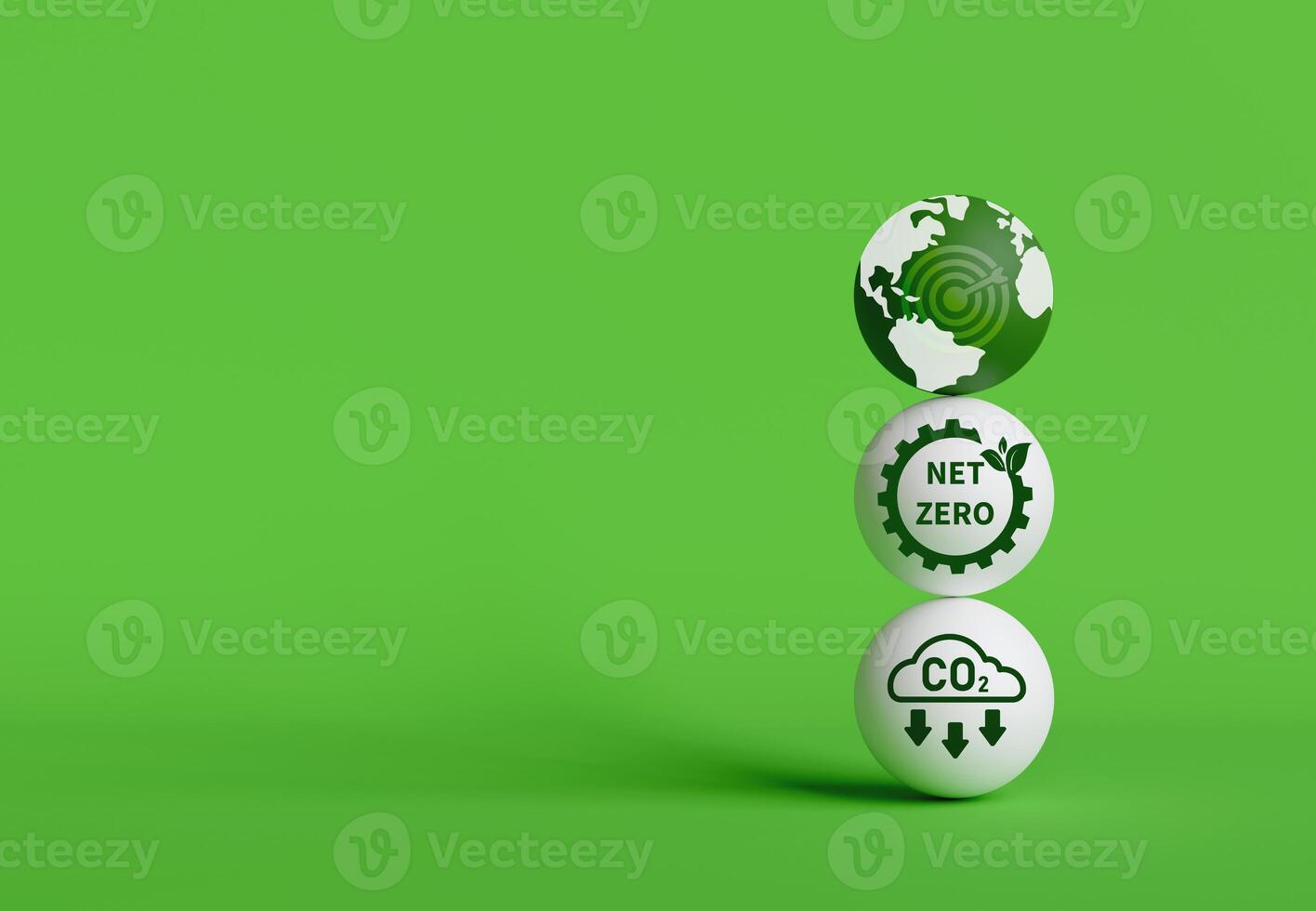 Environmental management goals. Concept of net zero, green community, reducing carbon dioxide emissions target. limit climate change and global warming photo