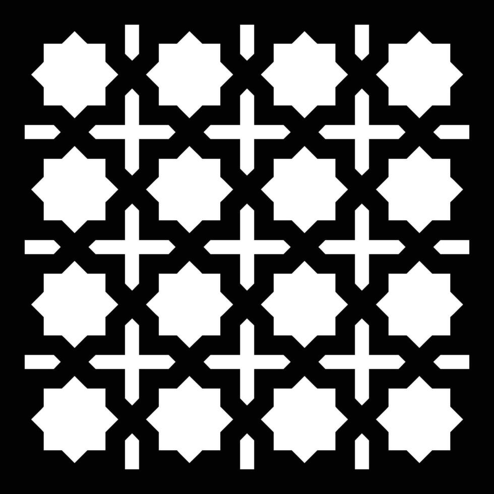 Arabic design grile for graphic and plywood, partition, cnc router. CNC machine cutting. Islamic ornament mashrabiya panel. Wall screen Islamic motif vector