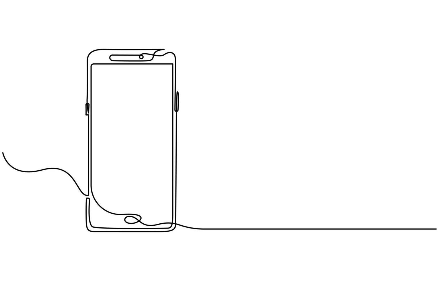 Mobile phone touch screen gadget modern technology vector