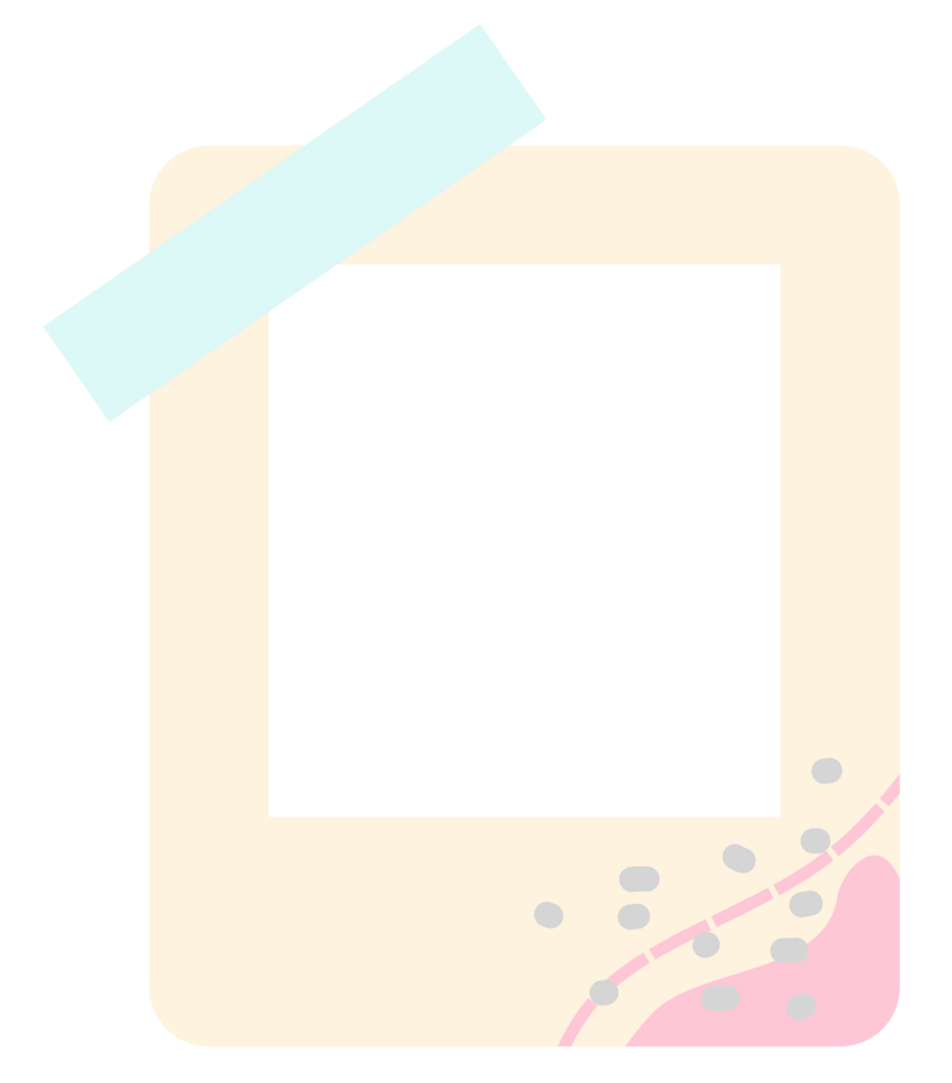 frame with pink and blue dots png