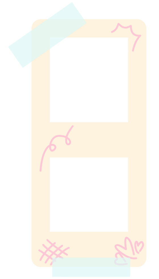 a square with a pink and blue border png