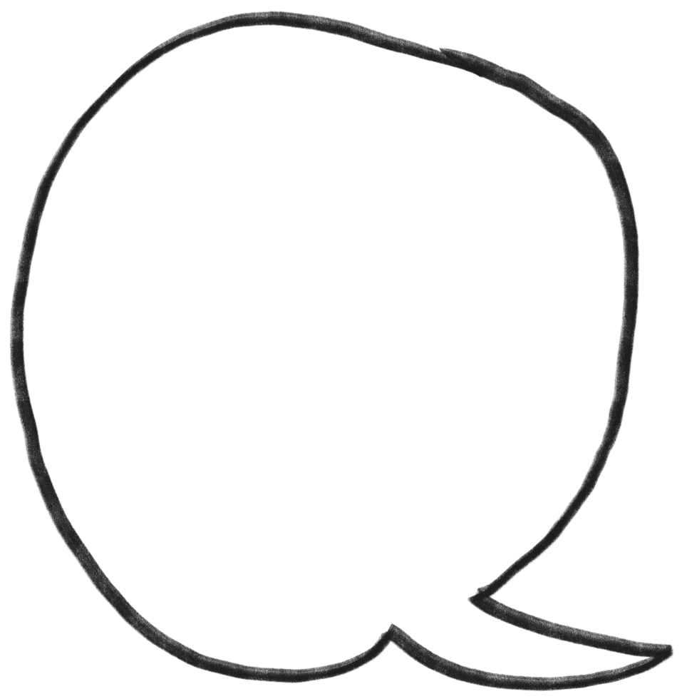 Hand drawn crayon scribble or rough strokes, with speech bubble shape. png