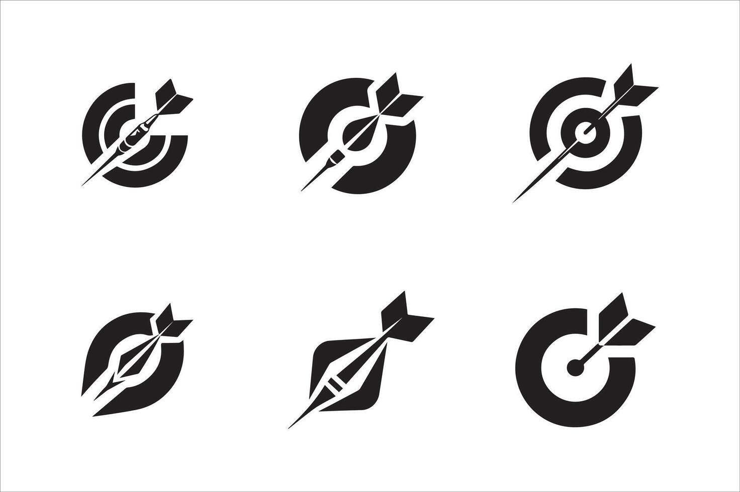 Arrows and arrows icon set vector