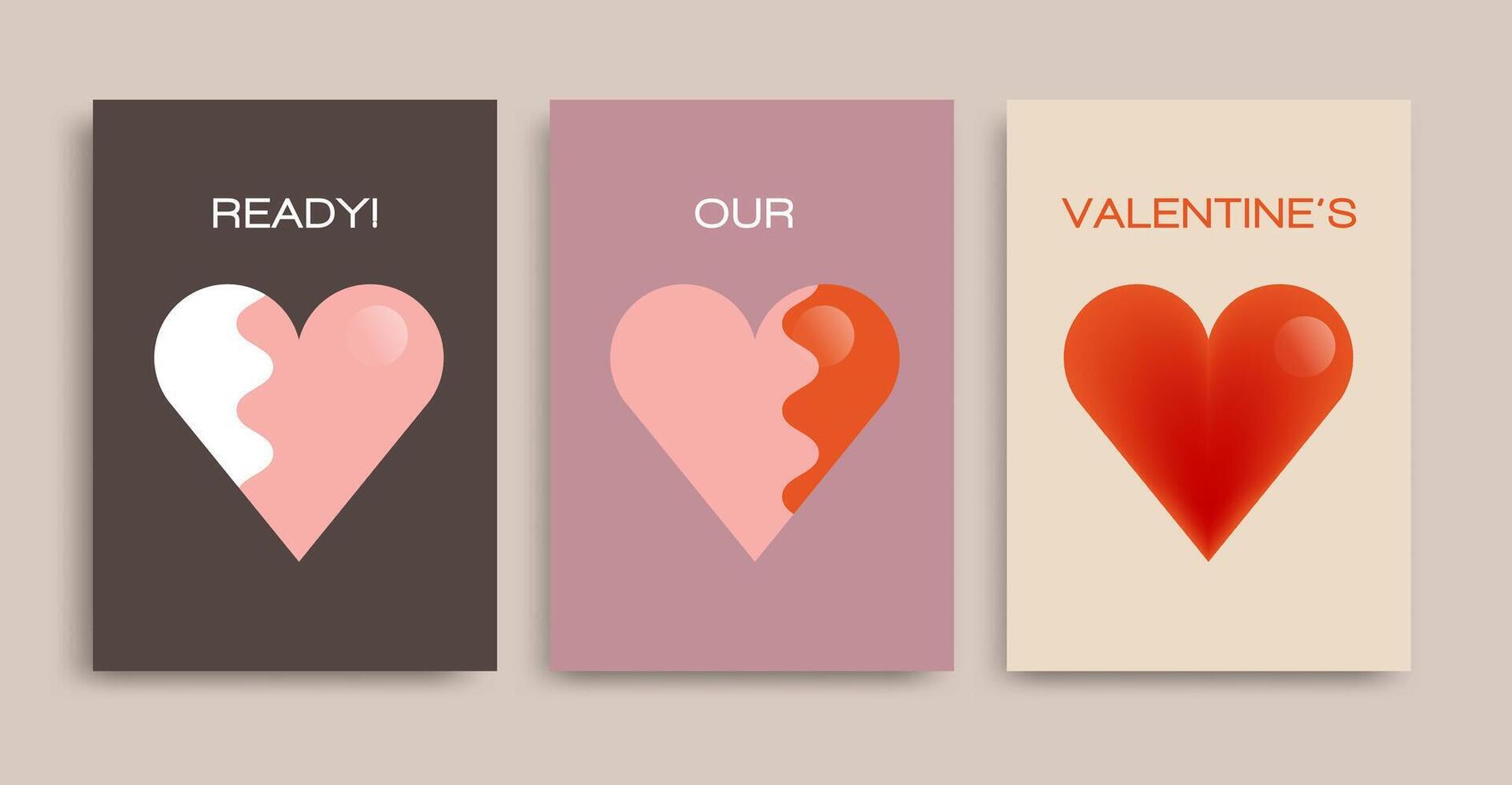 Shiny heart shape concept for Valentine's Day celebration vector