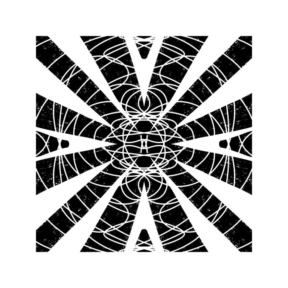a black and white drawing of a star with a white background vector