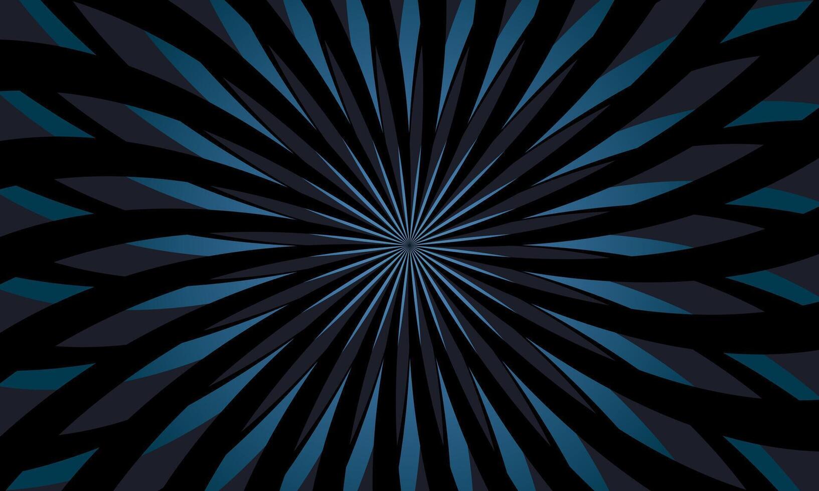 swirling backdrop dark blue background. dark radial spiral. vector