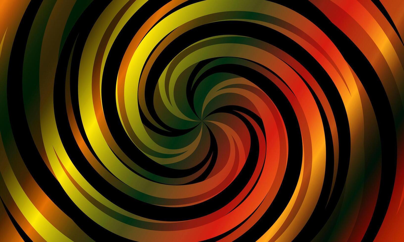 Abstract optical illusion sphere. Hypnotic spiral ball with dark colorful circle lines. radial , twirl, twisted. vector