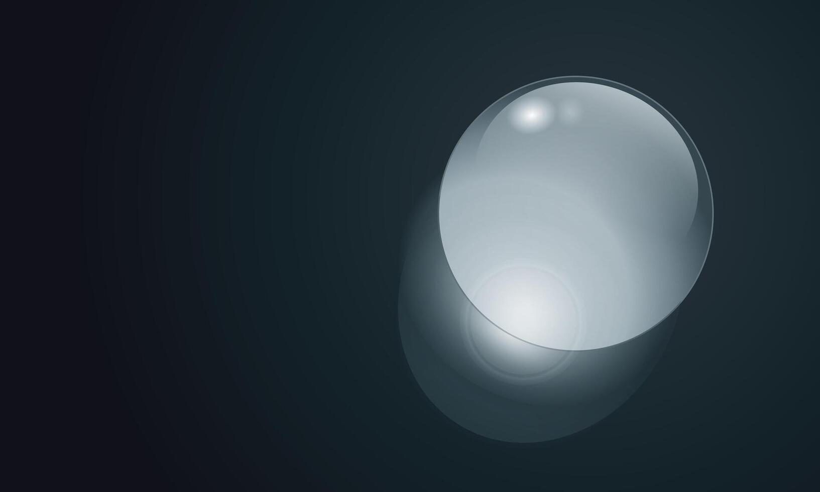 Abstract simple background with white matte spheres isolated on dark. vector