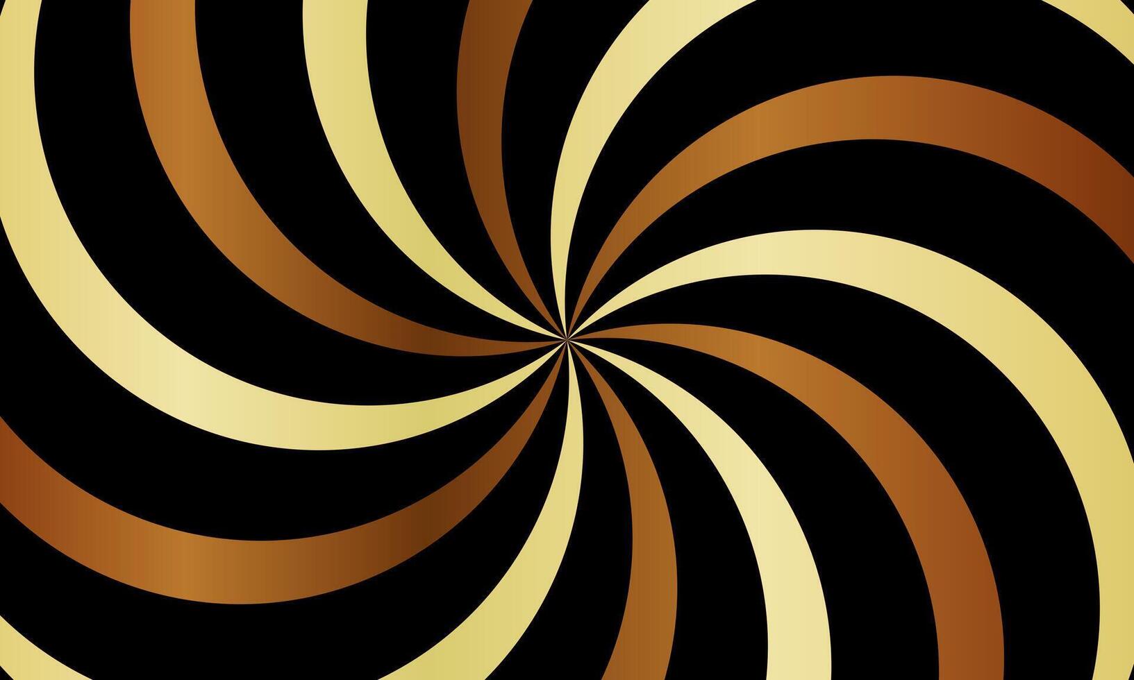 Abstract optical illusion sphere. Hypnotic spiral ball with brown lines. radial , twirl, twisted. retro style. vector