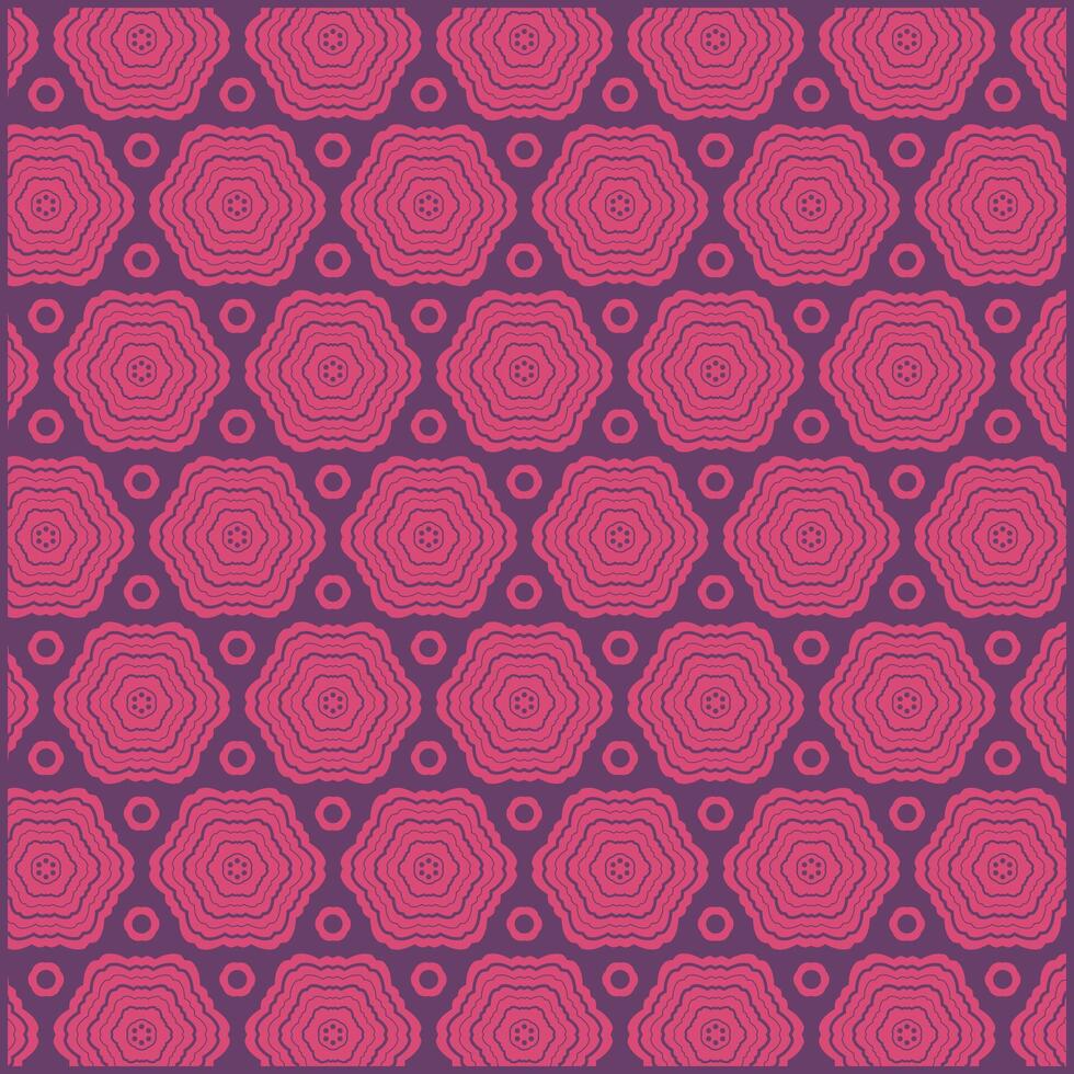 abstract pattern of hexagon shape with beautiful pink color vector