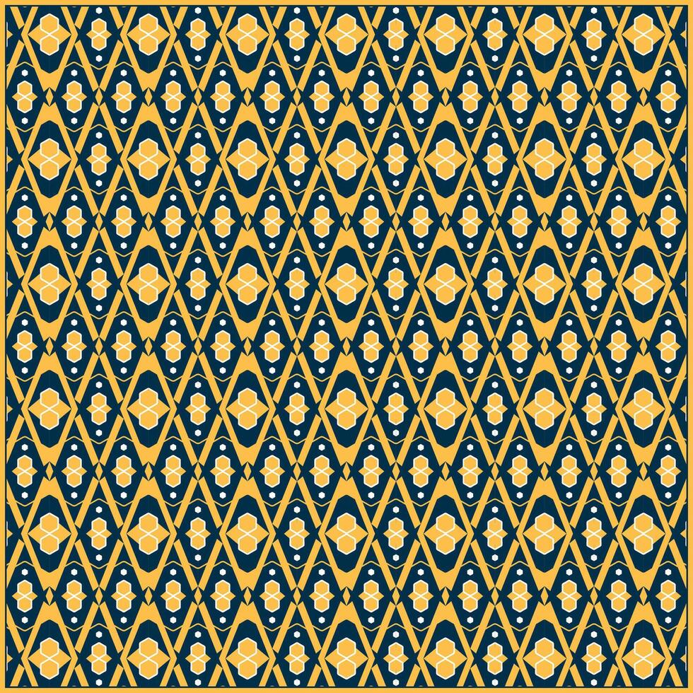abstract pattern with unique hexagon and rhombus ornament vector
