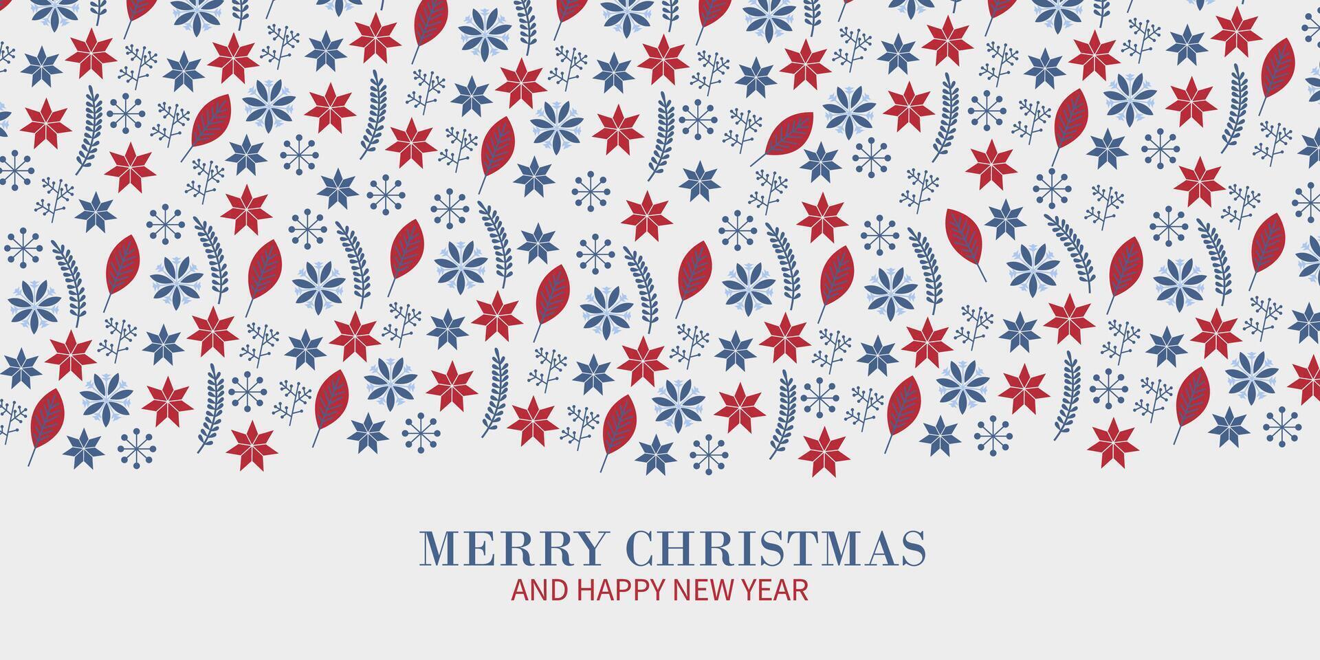 Christmas and new year elements ornaments greeting card vector