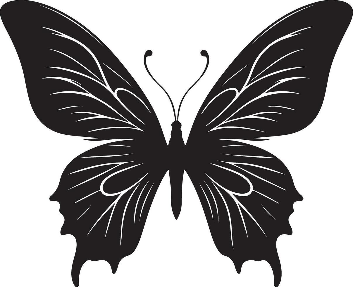 Butterfly Icon Art silhouette design vector
