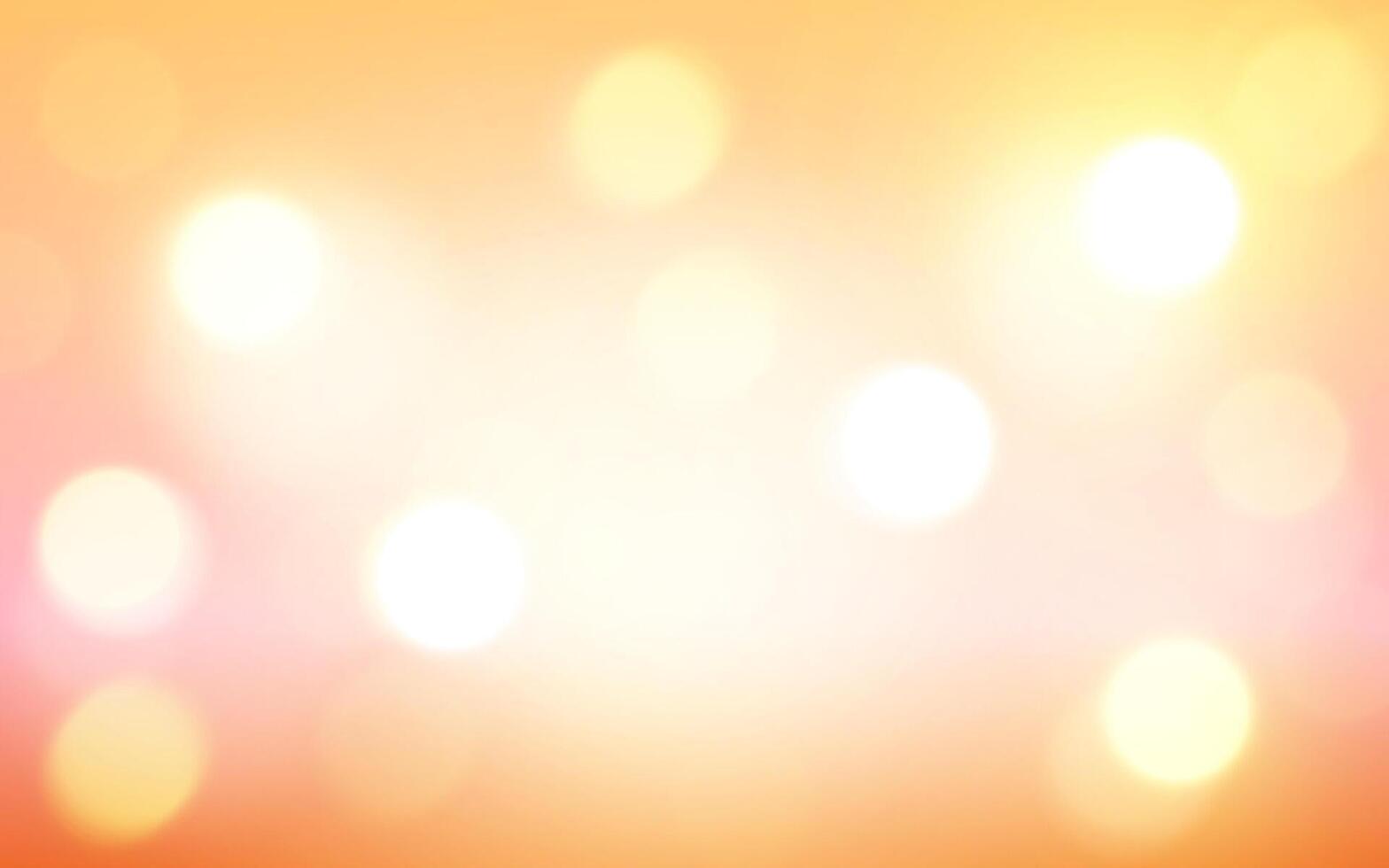 Abstract Warm Bokeh Light Background. Soft Orange and Yellow Glow for Festive Design, Background decoration vector