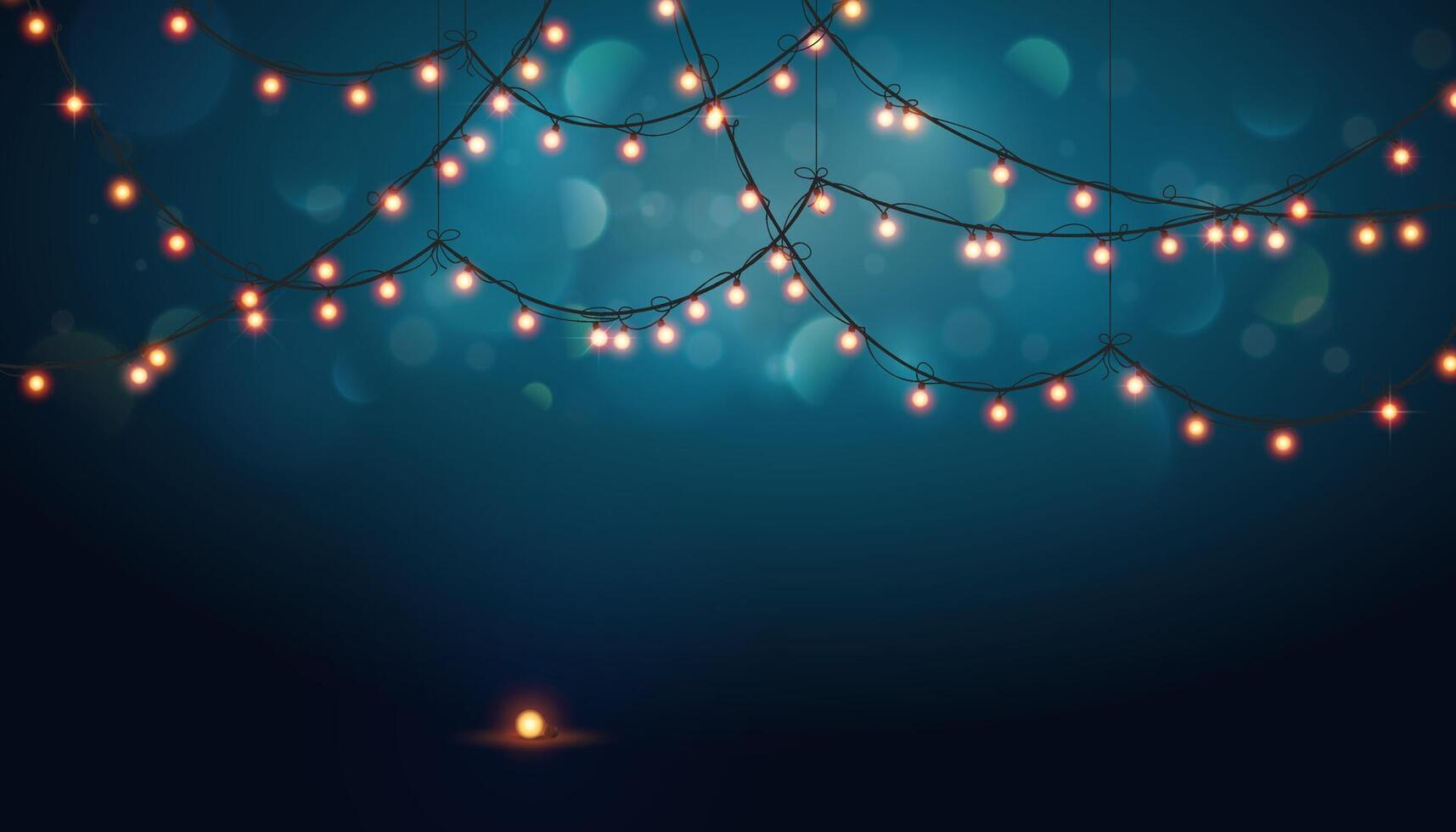 Glowing light bulbs illustratin. Abstract background. illustration vector