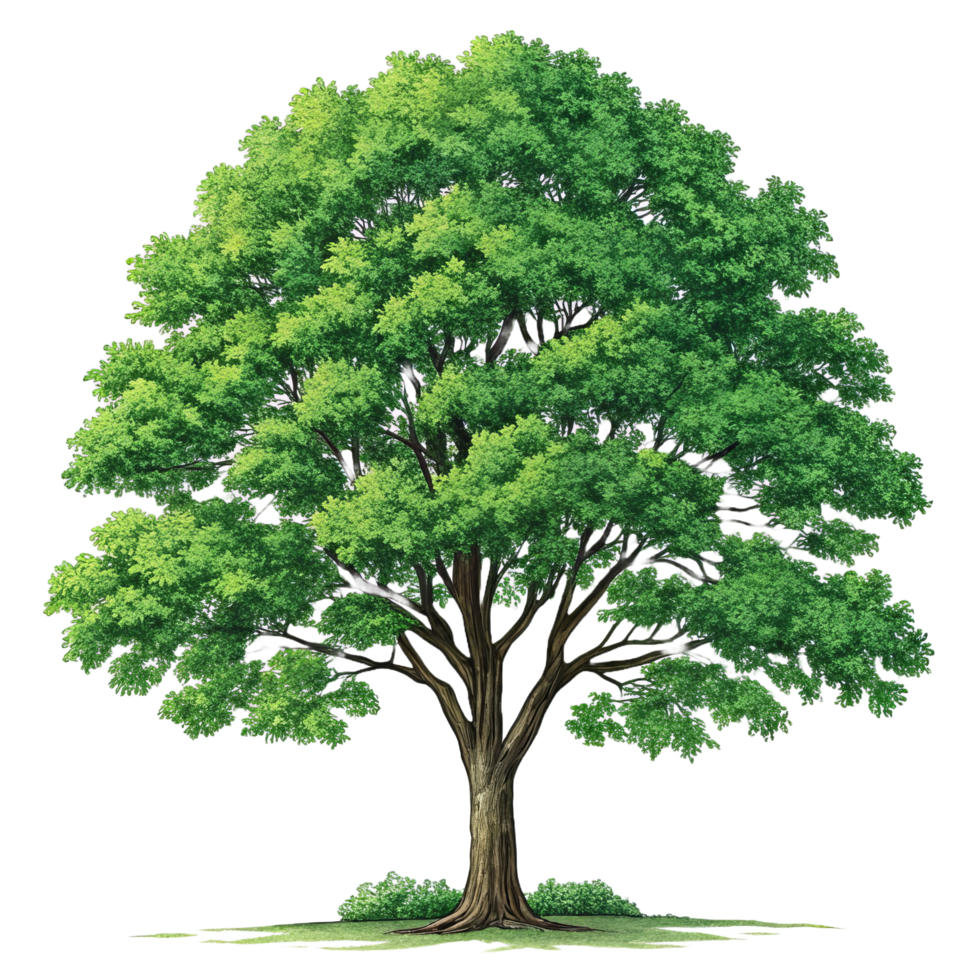 Tree drawing isolated on transparent background png