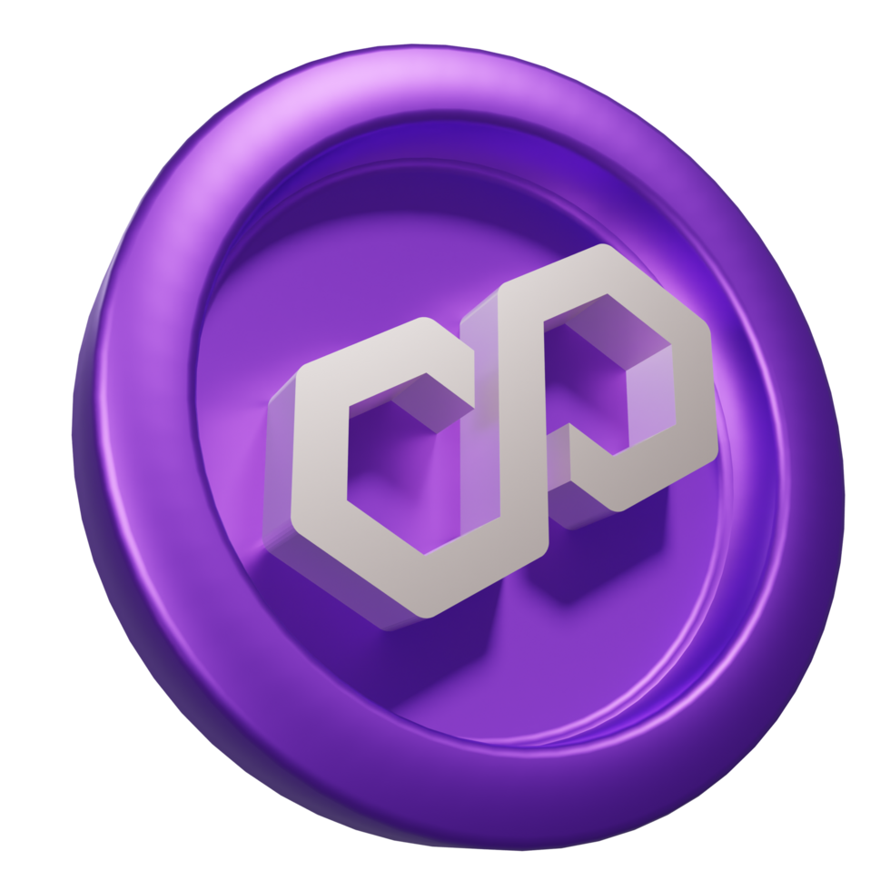 Polygon 3d icon render illustration Pro png