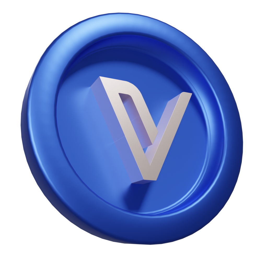 VeChain 3d icon render illustration Pro png