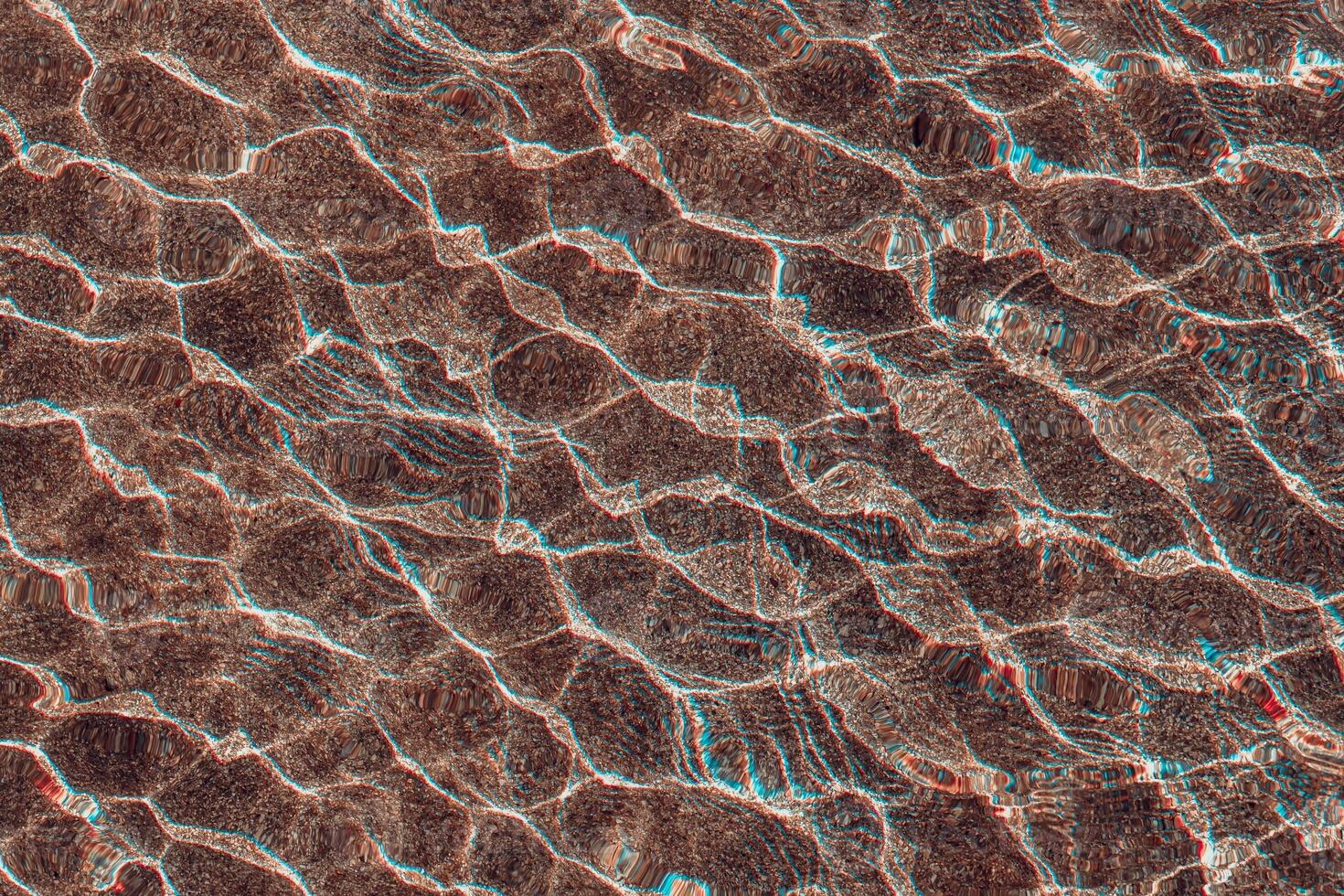 refelction an ripples on the water in the pool, color background photo