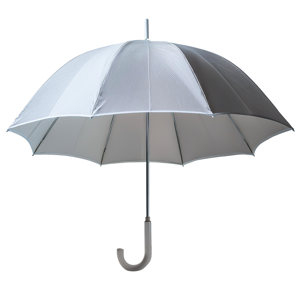 An umbrella with a white handle on a transparent background png