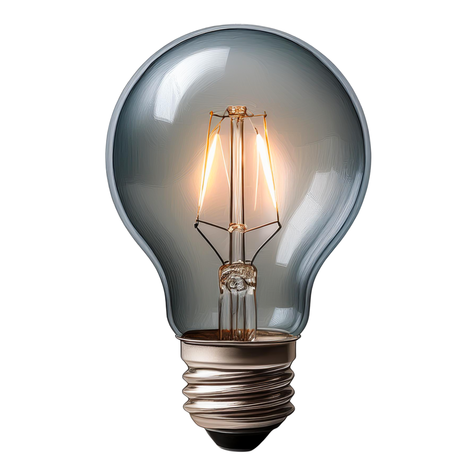 Light bulb on a transparent background png