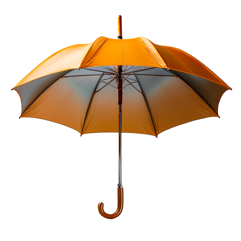 An orange umbrella on a transparent background png
