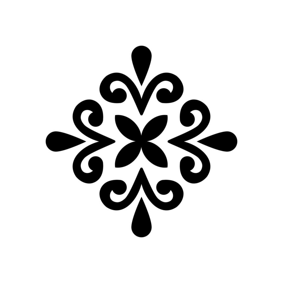 Decorative Art Mandala with Floral Motif vector