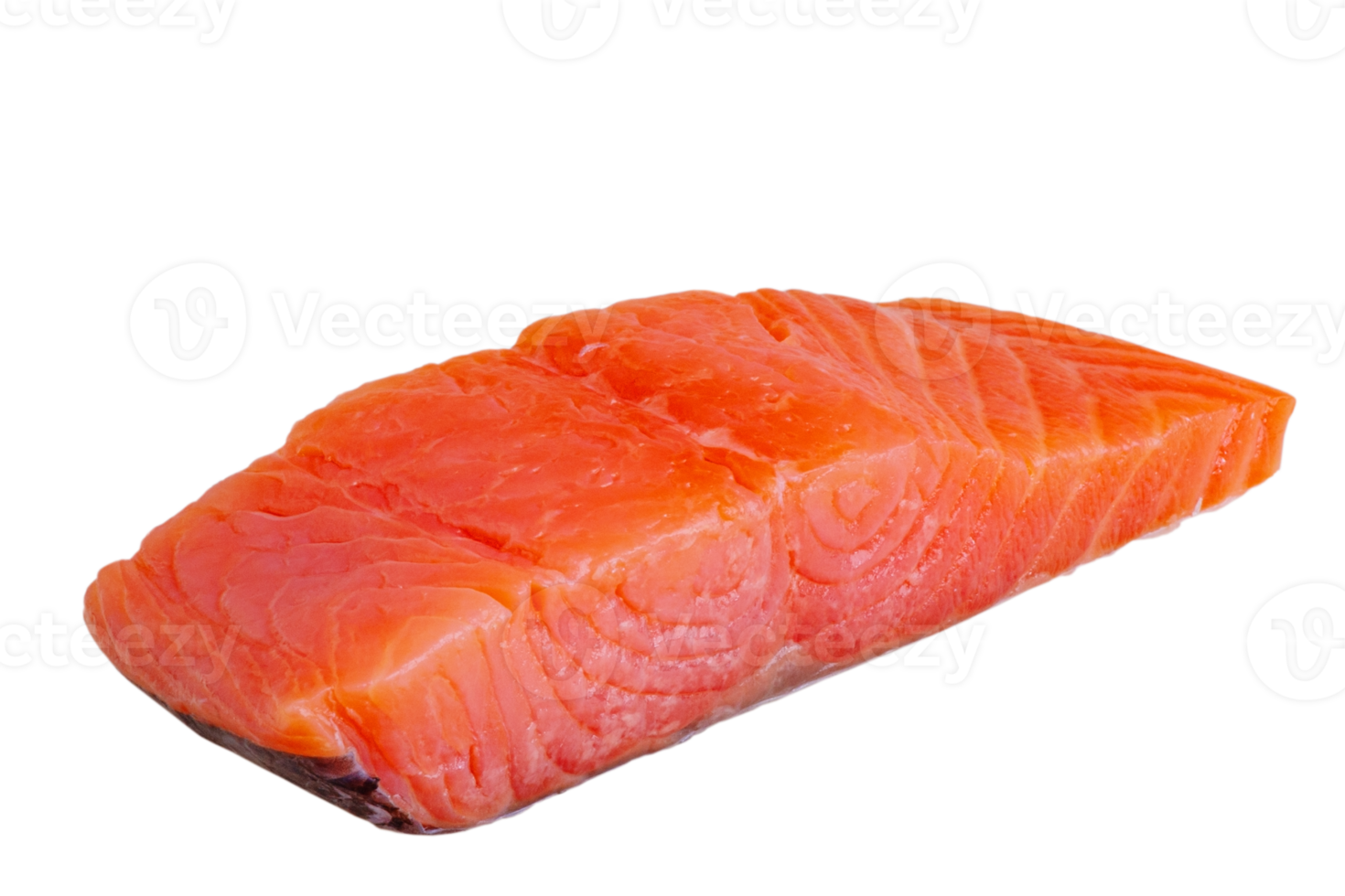 Piece of salmon fish isolate. png