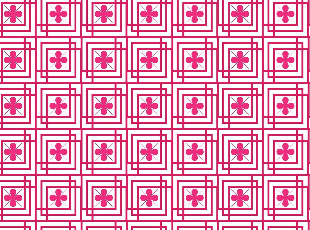 A red and white pattern with a flower on the top vector