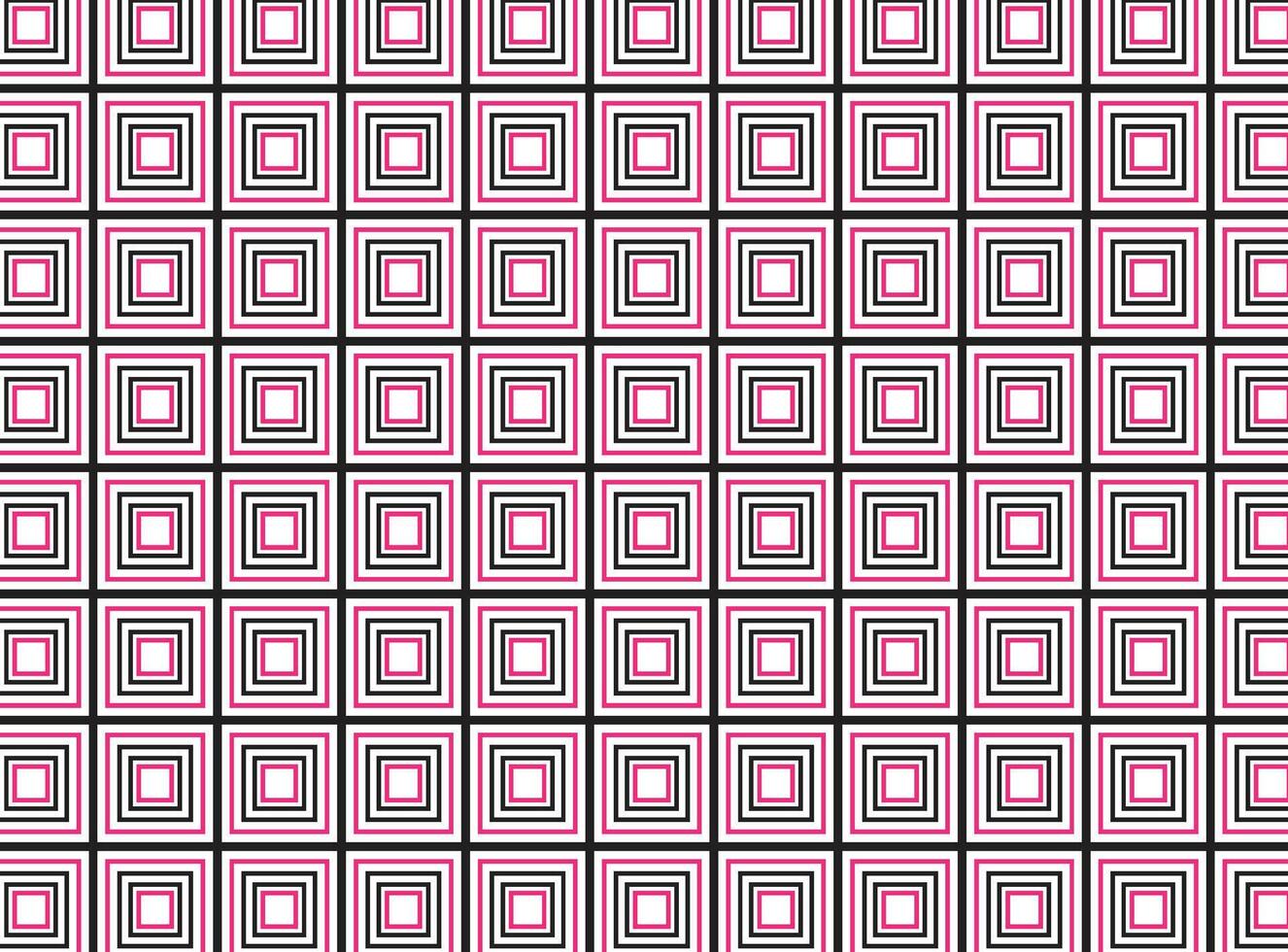 Red square line motif design vector