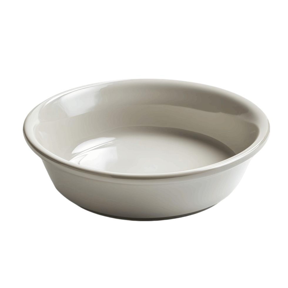 A white bowl with a smooth surface png