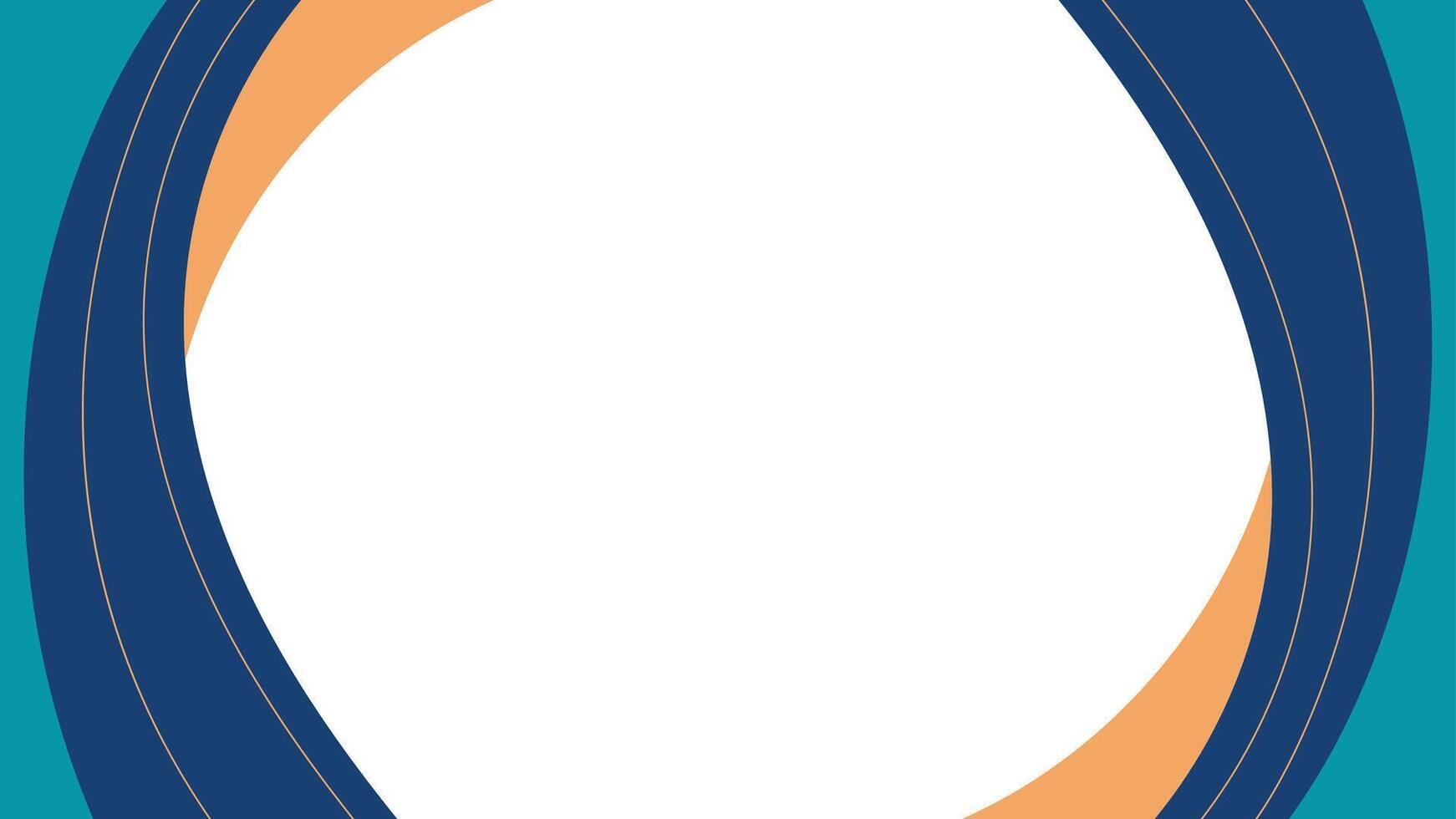 vibrant blue and orange background featuring a smooth vector