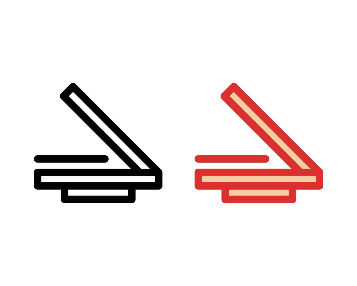 flat scan icon illustration vector