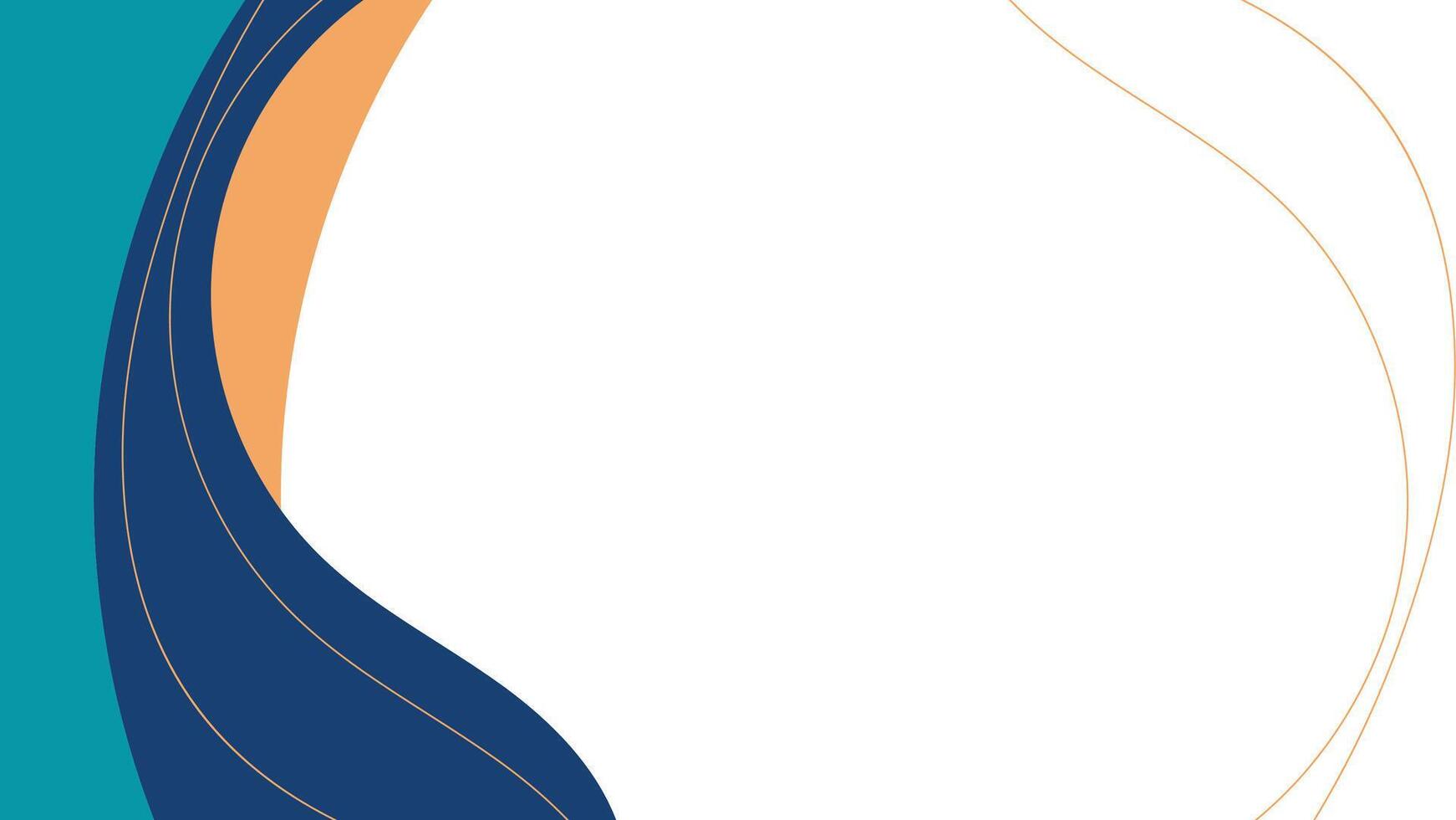 striking blue and orange backdrop with a sleek vector