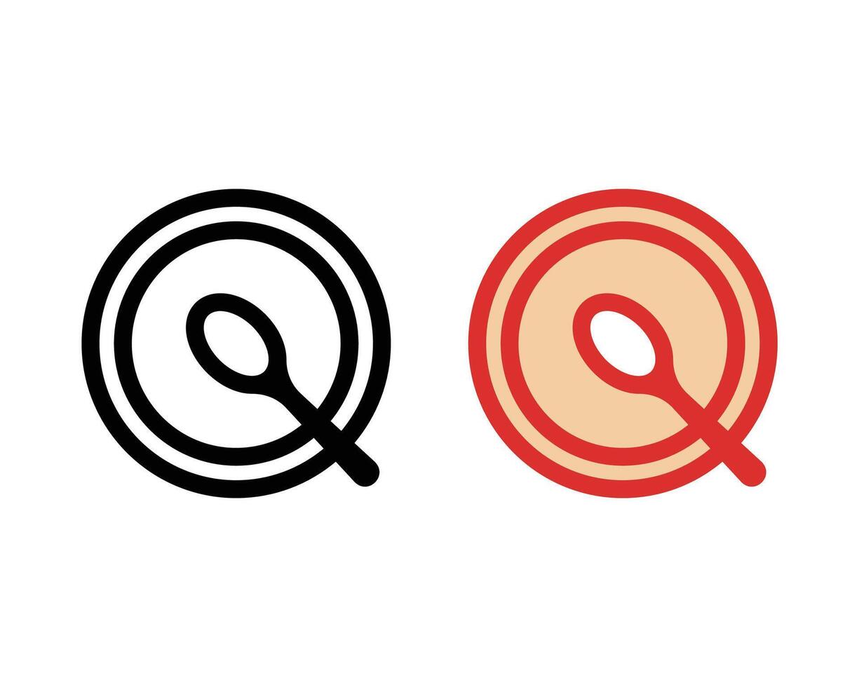 flat plate icon illustration vector