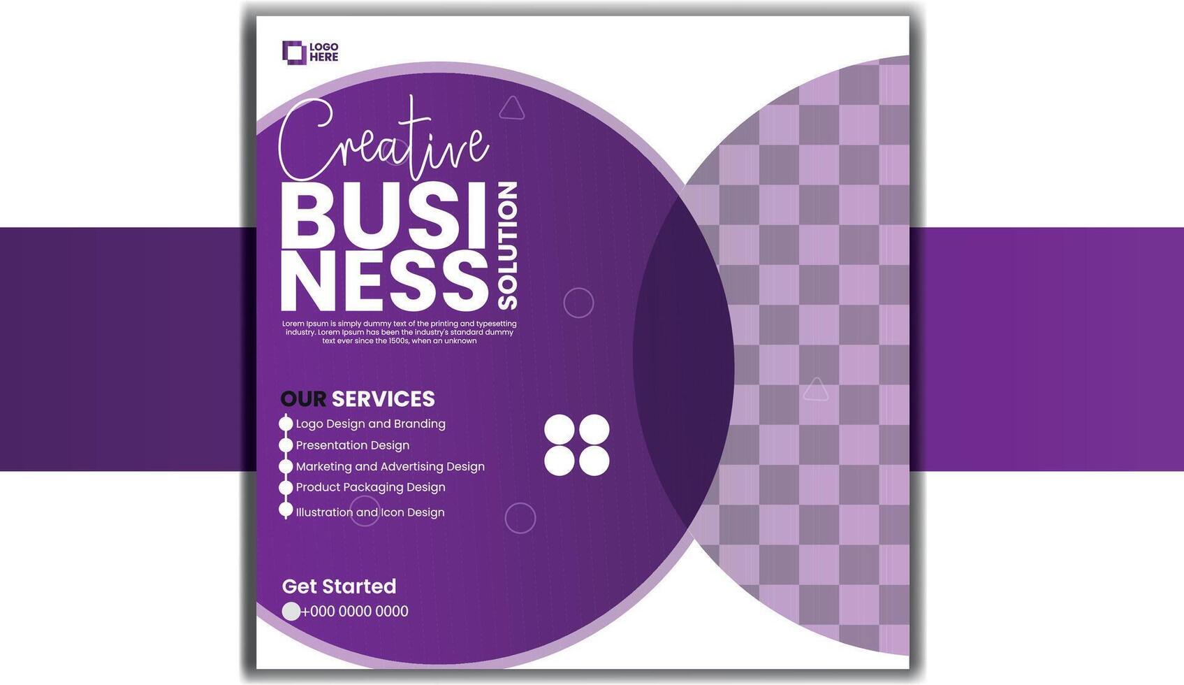 Creative Business Social Media Post design vector